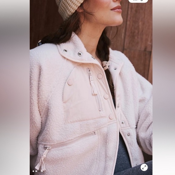 FP Movement Hit The Slopes Fleece Jacket in Canvas Sz XS S M XL $178 Retail NWT - Picture 3 of 8